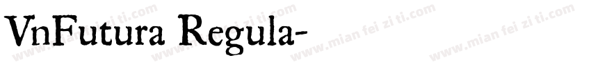 VnFutura Regula字体转换